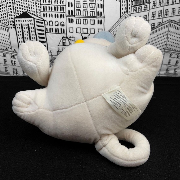 Vintage Disney Pocahontas PERCY The Pug Dog 12" Plush Stuffed Animal Toy White - Picture 8 of 16